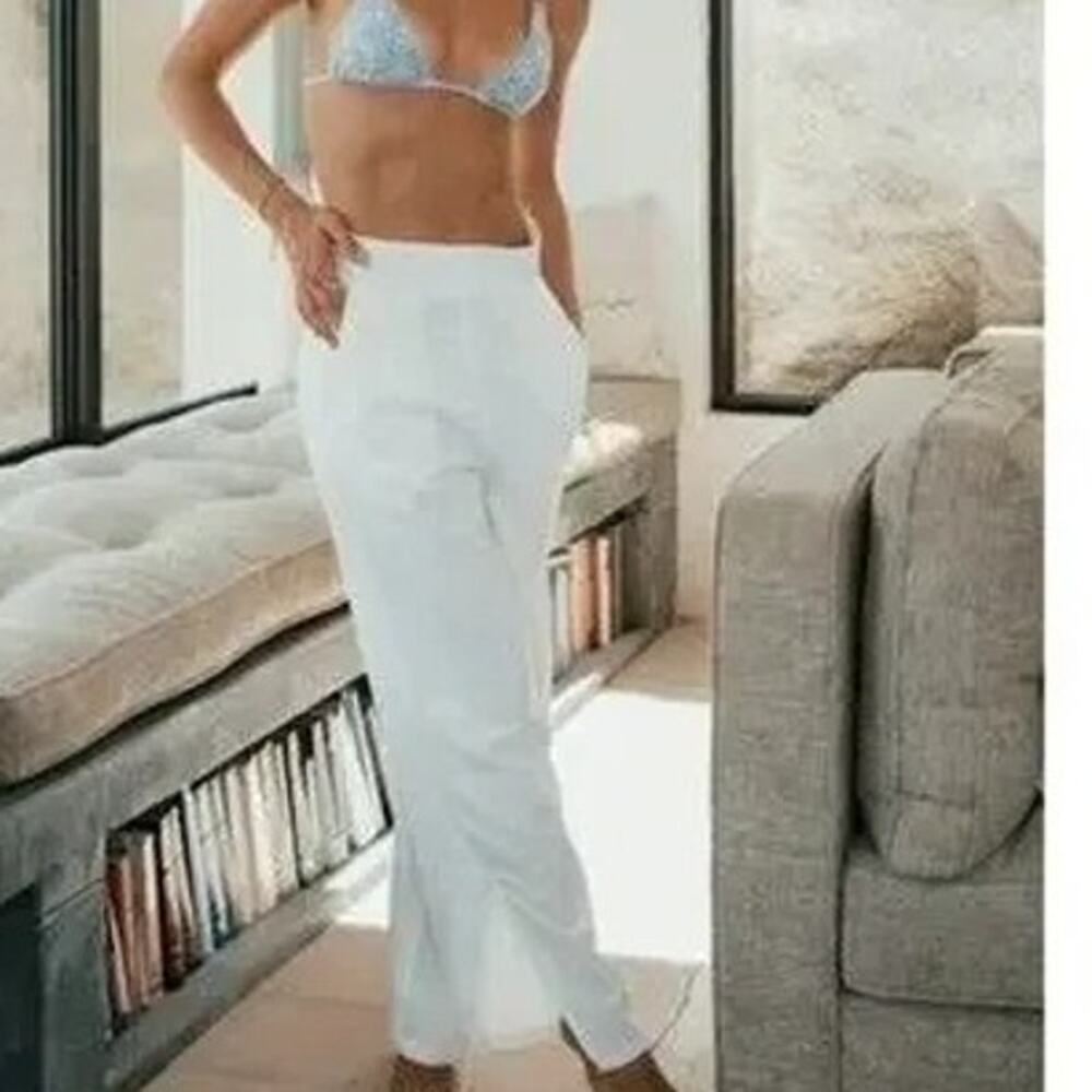 Wide Leg Women’s Pants in White